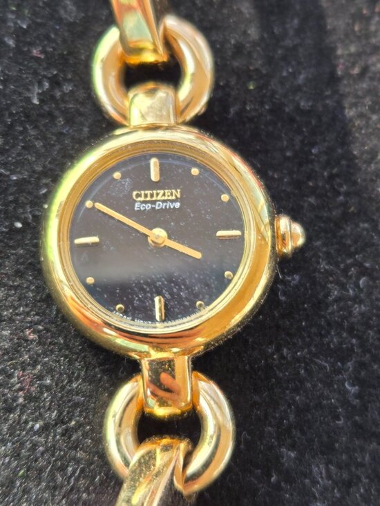 Citizen Ladies Eco-Drive Steel Silhouette Bangle Watch Gold Tone main image 3